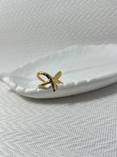 Gold Polished Starfish  Ring